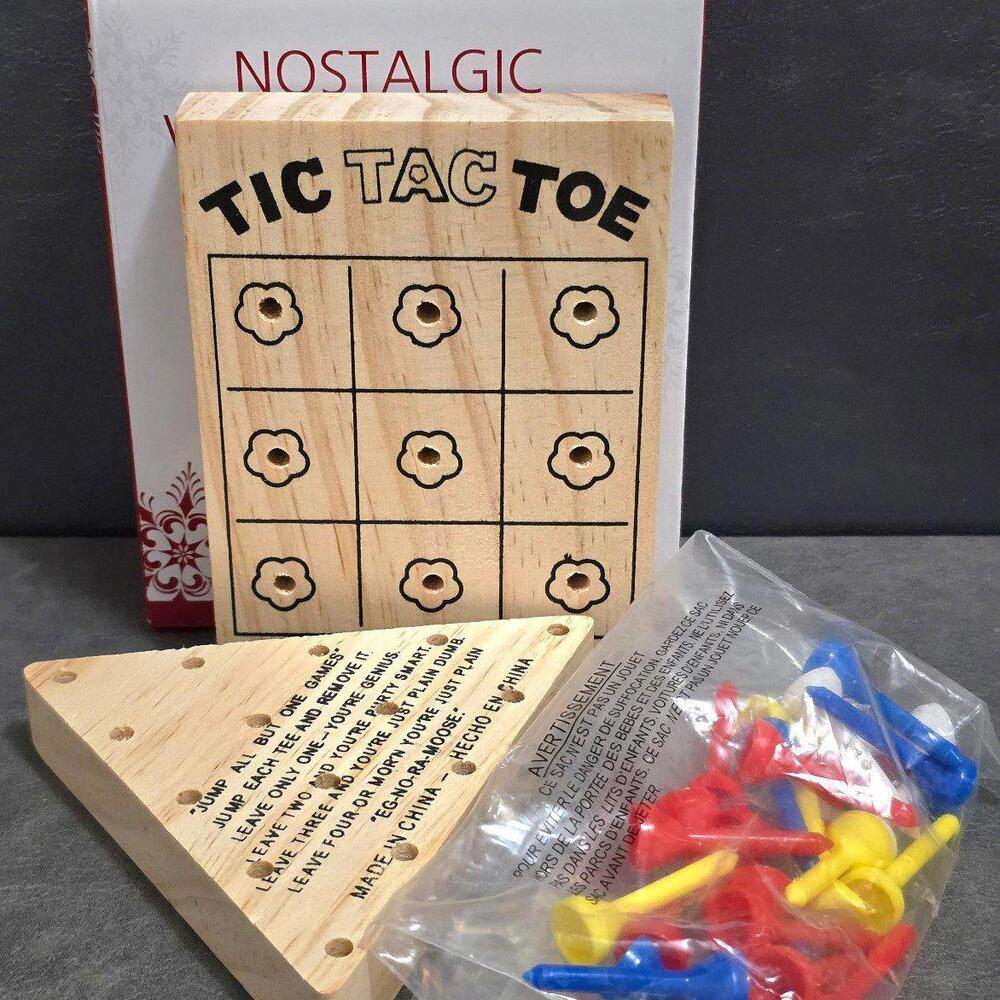 Nostalgic Wooden Peg Games